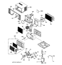 ROOM AIR CONDITIONER Diagram and Parts List for AGN10ACG1  General Electric Air Conditioner