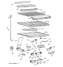 SEPARATOR COMPARTMENT PARTS Diagram and Parts List for TBG21DADARWW  General Electric Refrigerator