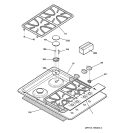 COOKTOP Diagram and Parts List for JGP933CEC1CC  General Electric Cooktop
