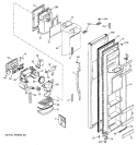 FREEZER DOOR Diagram and Parts List for HSS22DDMAWH  Hotpoint Refrigerator