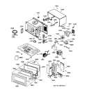 MICROWAVE PARTS Diagram and Parts List for JES735WD001  General Electric Microwave