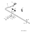 MANIFOLD & CONTROLS Diagram and Parts List for ZGU36N6D1SS  General Electric Cooktop