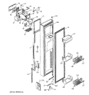 FREEZER DOOR Diagram and Parts List for PSS25SGMABS  General Electric Refrigerator