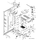 FRESH FOOD SECTION Diagram and Parts List for PSS25SGMABS  General Electric Refrigerator