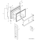 FREEZER DOOR Diagram and Parts List for STS18ICMARWW  General Electric Refrigerator