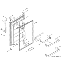 FRESH FOOD DOOR Diagram and Parts List for STS18ICMARWW  General Electric Refrigerator