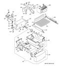 ICEMAKER & DISPENSER Diagram and Parts List for PSS27SHMABS  General Electric Refrigerator