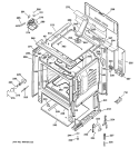 BODY PARTS Diagram and Parts List for JBP61BD1WH  General Electric Range