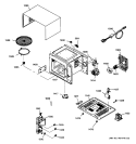 UNIT PARTS Diagram and Parts List for JE635WC02  General Electric Microwave