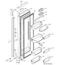 FRESH FOOD DOOR Diagram and Parts List for PSI23MGMACC  General Electric Refrigerator