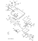 BURNER PARTS Diagram and Parts List for JGBP90MEB2BC  General Electric Range