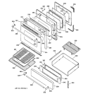 Part Location Diagram of WB07K10131 GE TRIM VENT DOOR (BLACK)