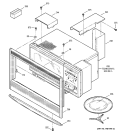 MICROWAVE ENCLOSURER Diagram and Parts List for JTP95BA6BB  General Electric Microwave Oven Combo