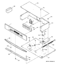 Part Location Diagram of WB36T10207 GE Control Panel with Touchpad - Stainless Steel