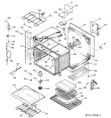 UPPER BODY PARTS Diagram and Parts List for JT950CA4CC  General Electric Wall Oven