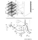 SYSTEM Diagram and Parts List for FUM12SMARWH  General Electric Freezer