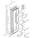FRESH FOOD DOOR Diagram and Parts List for PSI23NGMACC  General Electric Refrigerator