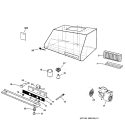 RANGE HOOD Diagram and Parts List for ZV371YSS  General Electric Range Hood