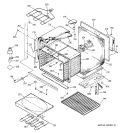 LOWER BODY PARTS Diagram and Parts List for JTP56AA4AA  General Electric Wall Oven