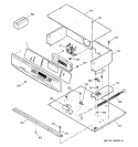 CONTROL PANEL Diagram and Parts List for JT910CA4CC  General Electric Wall Oven