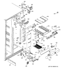 FRESH FOOD SECTION Diagram and Parts List for PSS25MCMAWW  General Electric Refrigerator