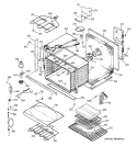 BODY PARTS Diagram and Parts List for JCT910SA4SS  General Electric Wall Oven