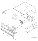 CONTROL PANEL Diagram and Parts List for JKS05BA3BB  General Electric Wall Oven