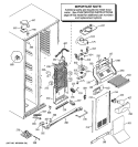 FREEZER SECTION Diagram and Parts List for GSS25RGMACC  General Electric Refrigerator