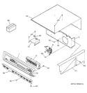 CONTROL PANEL Diagram and Parts List for JKP56BA3BB  General Electric Wall Oven