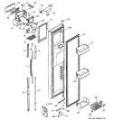 FREEZER DOOR Diagram and Parts List for ESS25SGMBBS  General Electric Refrigerator