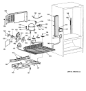 UNIT PARTS Diagram and Parts List for TCD18PADBRBB  General Electric Refrigerator