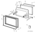 FREEZER DOOR Diagram and Parts List for TCS18PADALBS  General Electric Refrigerator
