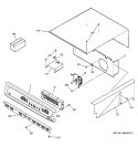 Part Location Diagram of WB27T10279 GE OVEN CONTROL ERC3DD