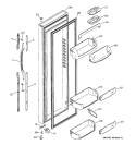 FRESH FOOD DOOR Diagram and Parts List for GSS25PGMBBB  General Electric Refrigerator