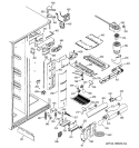 FRESH FOOD SECTION Diagram and Parts List for PSI23NGMBBB  General Electric Refrigerator