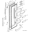 FRESH FOOD DOOR Diagram and Parts List for PSC21MGMBCC  General Electric Refrigerator