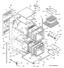 BODY PARTS Diagram and Parts List for JRP24BW5BB  General Electric Wall Oven