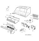 RANGE HOOD Diagram and Parts List for ZV681Y2SS  General Electric Range Hood