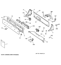 CONTROLS & BACKSPLASH Diagram and Parts List for WWSE5200B0CC  General Electric Washer