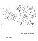 CONTROLS & BACKSPLASH Diagram and Parts List for WBXR3100B0WW  General Electric Washer