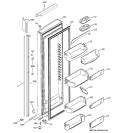 FRESH FOOD DOOR Diagram and Parts List for PSI23MGMBCC  General Electric Refrigerator