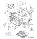 UPPER BODY PARTS Diagram and Parts List for JTP45BA5BB  General Electric Wall Oven