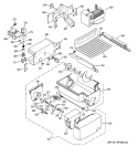 ICEMAKER & DISPENSER Diagram and Parts List for PSC23SGMBBS  General Electric Refrigerator