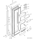 FRESH FOOD DOOR Diagram and Parts List for PSI21MGMBCC  General Electric Refrigerator