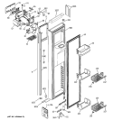 FREEZER DOOR Diagram and Parts List for PSI21MGMACC  General Electric Refrigerator