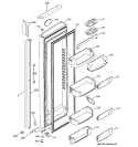 FRESH FOOD DOOR Diagram and Parts List for PSI23MCLACC  General Electric Refrigerator