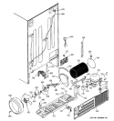UNIT PARTS Diagram and Parts List for PSI23MCLACC  General Electric Refrigerator