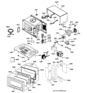 MICROWAVE Diagram and Parts List for JES739WD001  General Electric Microwave