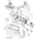 MICROWAVE Diagram and Parts List for JEM31CA001  General Electric Microwave