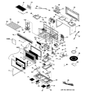 MICROWAVE Diagram and Parts List for JVM1660CB01  General Electric Microwave
